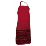 delantal rojo