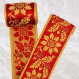 cinta seda bellotas roja cinta seda bellotas roja