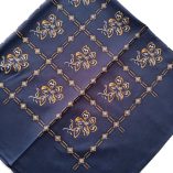 pañuelo tradicional algodón cuadros azul